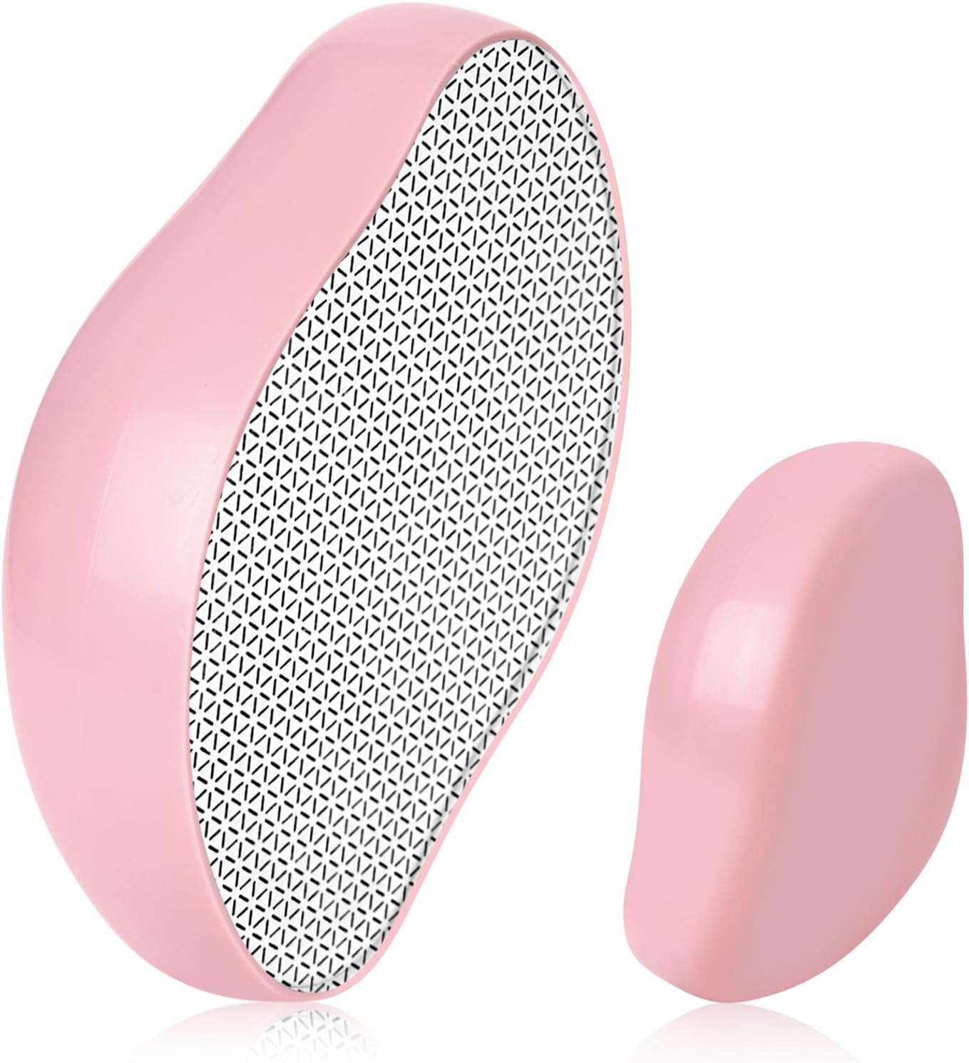 Crystal Hair Eraser for Women and Men - Magic Painless Hair Removal Device, Reusable Exfoliation Tool for Smooth Arms, Legs, Back, Pink
