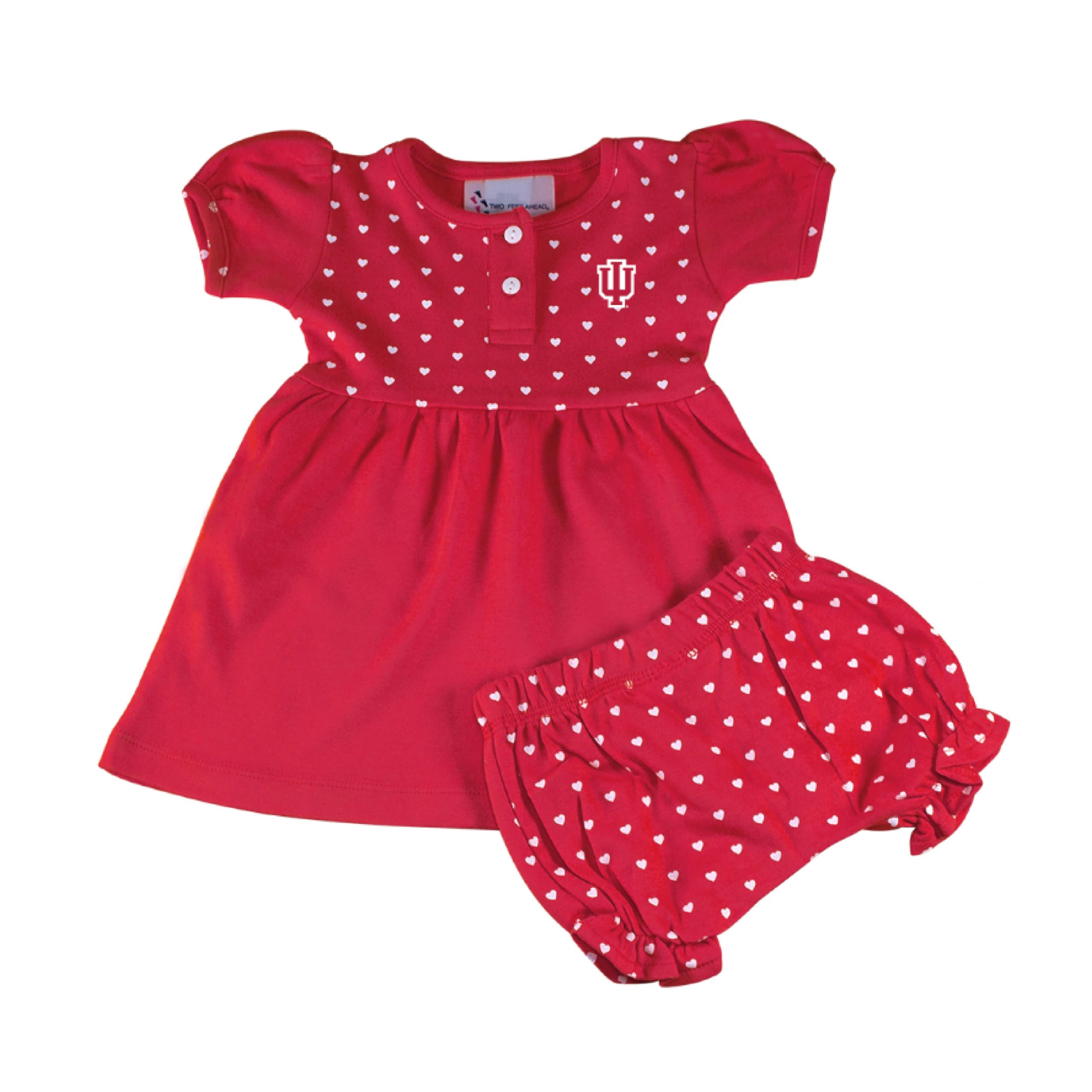 Two Feet Ahead Hearts Baby Girl Dress