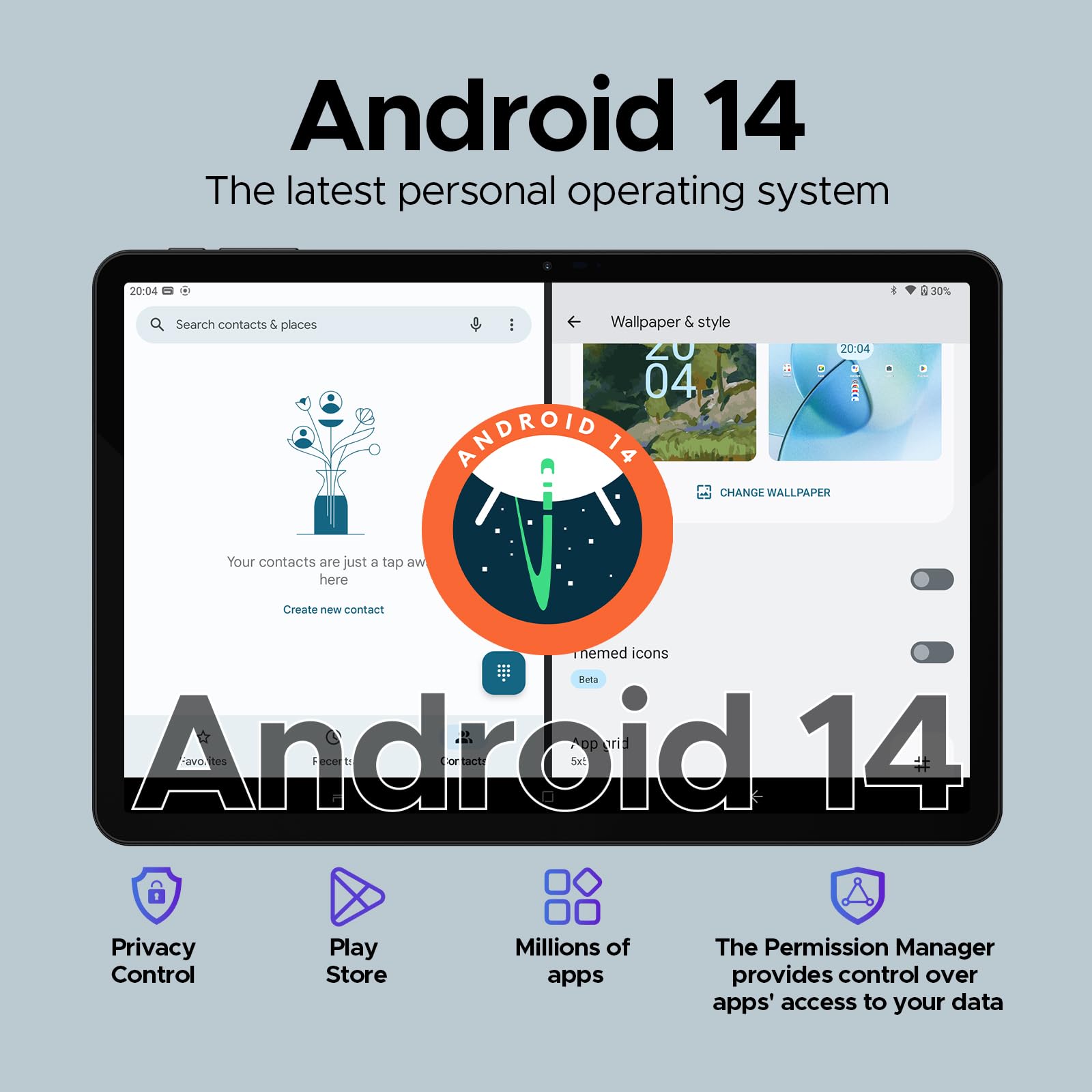 DOOGEE T40 Tablet Android 14-grænseflade
