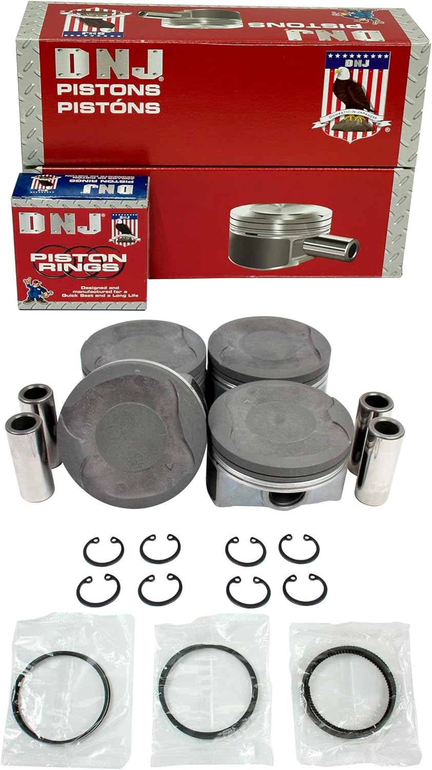 DNJ PRK929 Piston and Ring Kit for 2010-2015 Prius V 1.8L L4 DOHC 16V