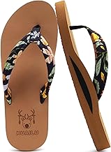 KuaiLu Flip Flops with Arch Support for Women Comfortable Lightweight Soft Yoga Mat Walking Sandals