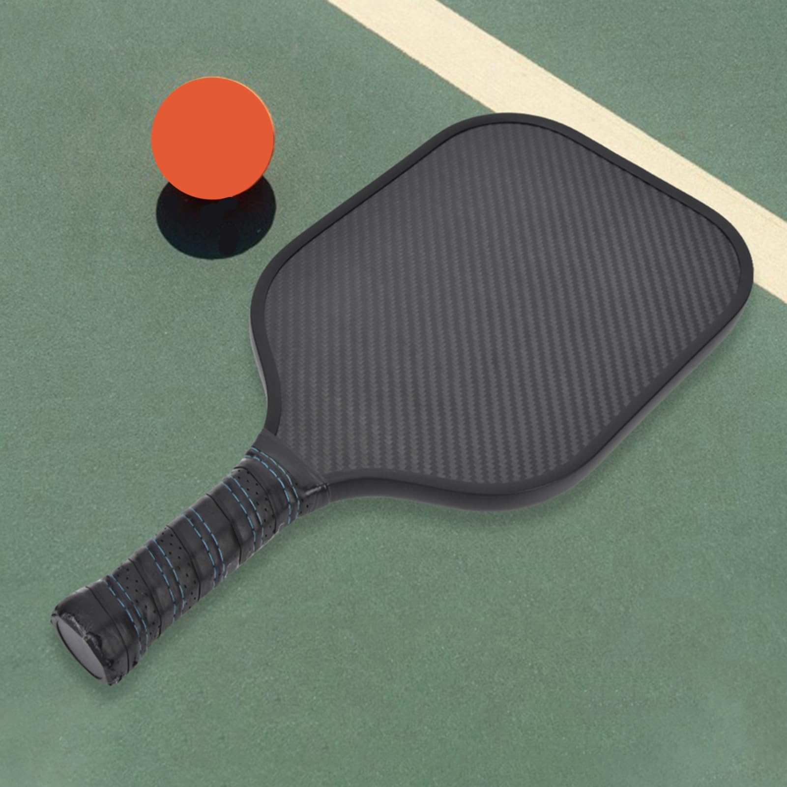para paletas de Pickleball, Fibra de Carbono, Ligero, núcleo de Panal de Polipropileno, amortiguación de Vibraciones, Protector de Borde, Mango de Control