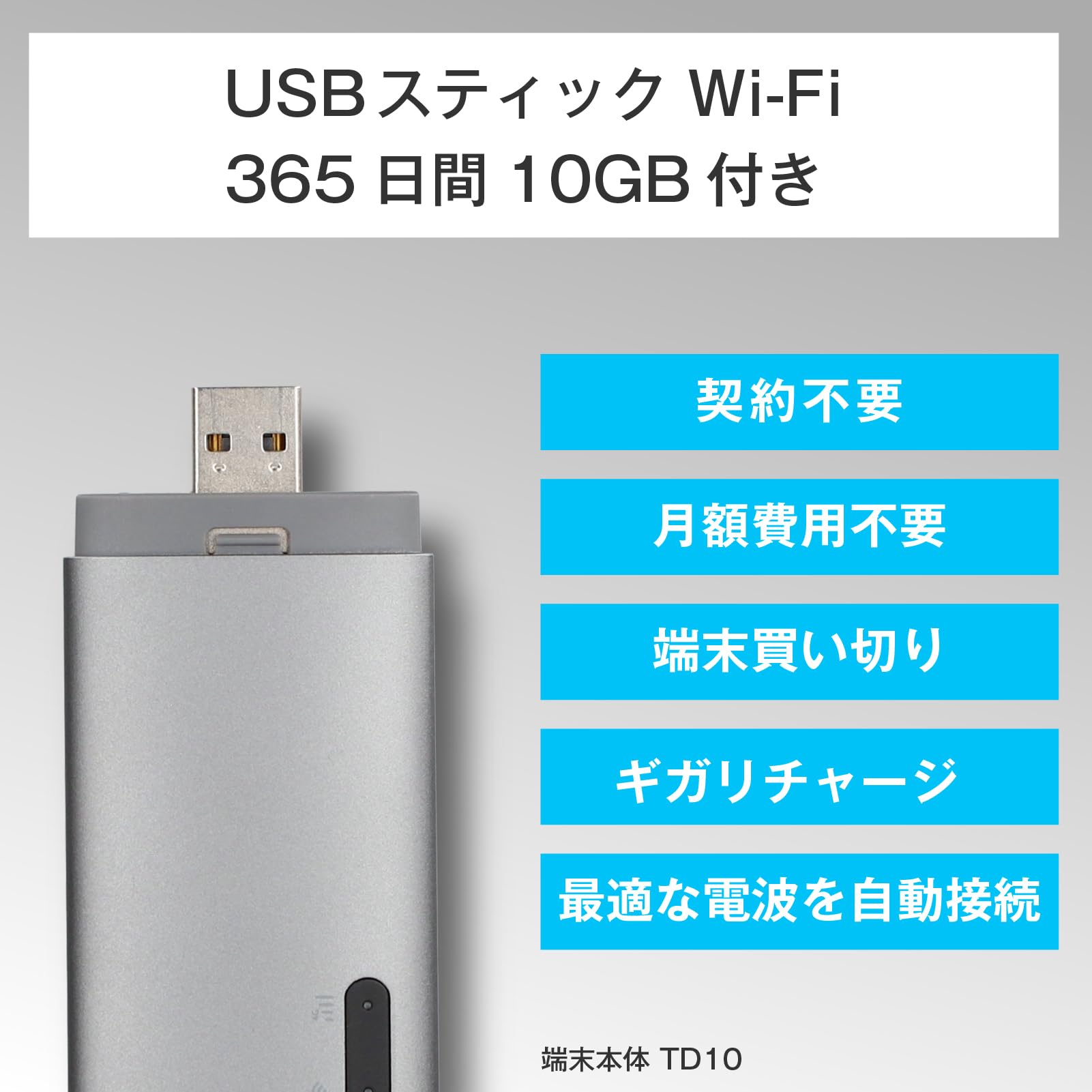Amazon.co.jp: 【3/1販売開始】ecoco 1年間 10ギガ 付 USB型 