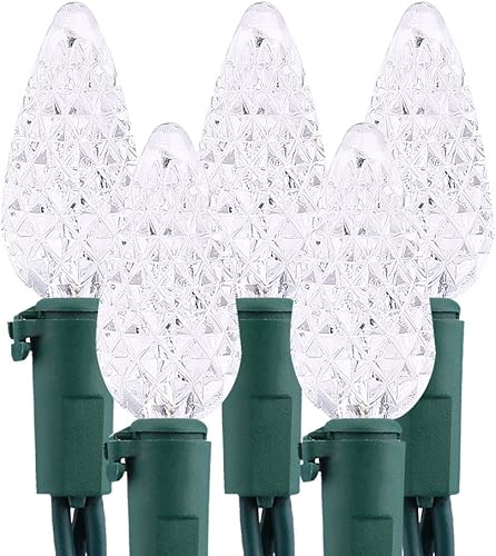 Miniatura 19 de Brizled - Luces facetadas conectables de 120 V con certificación UL, para interiores y exteriores, para decoración de árbol de Navidad, fiestas,
