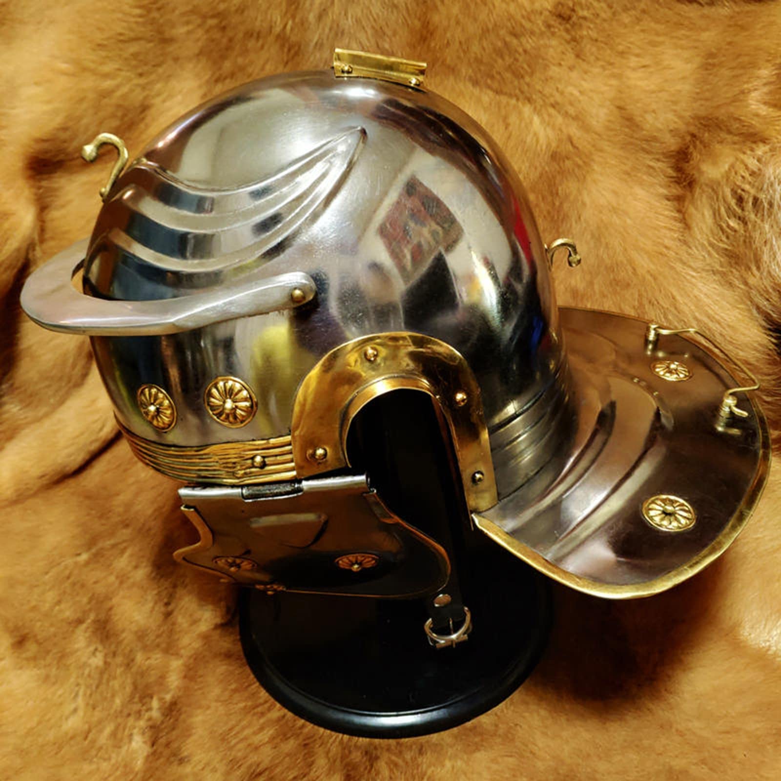 Amazon.co.jp: 古代ローマのヘルメットのレプリカ、ガリアG-ローマの