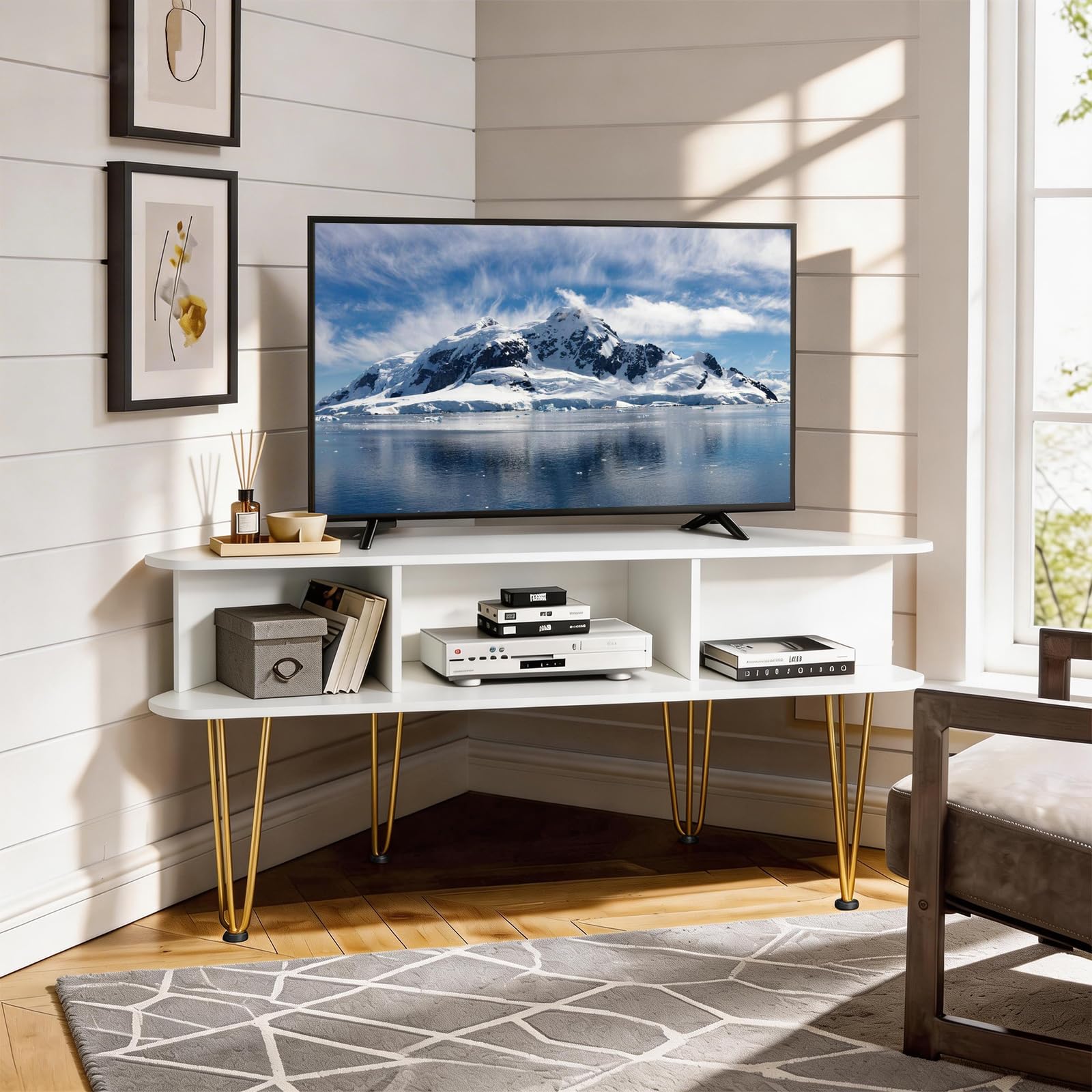 家具 TV and TV stand!!! Amazon.com: Corner TV Stand for 50 Inch TV, Entertainment Center