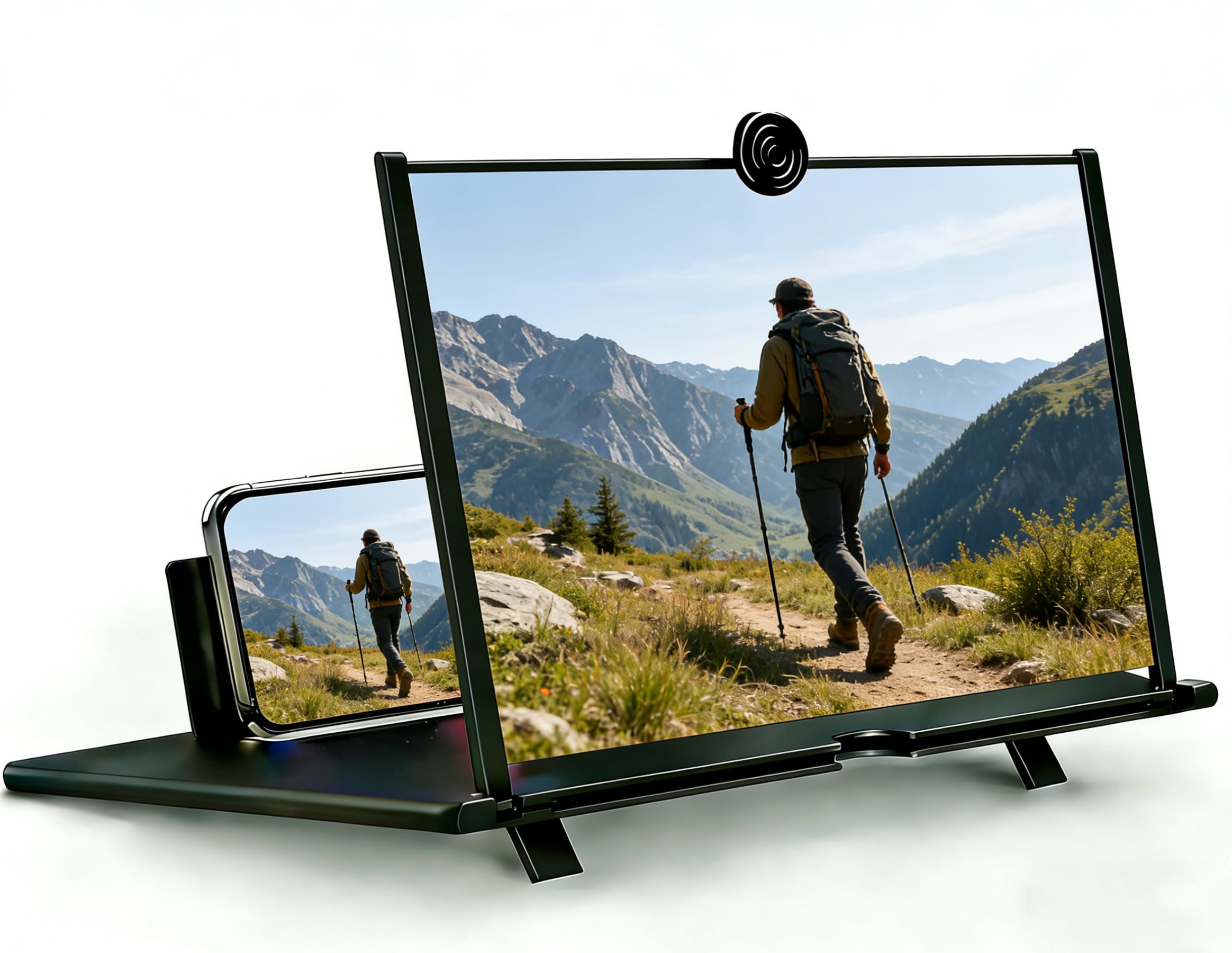Lupa de pantalla para teléfono expansor 3D y soporte de vídeos