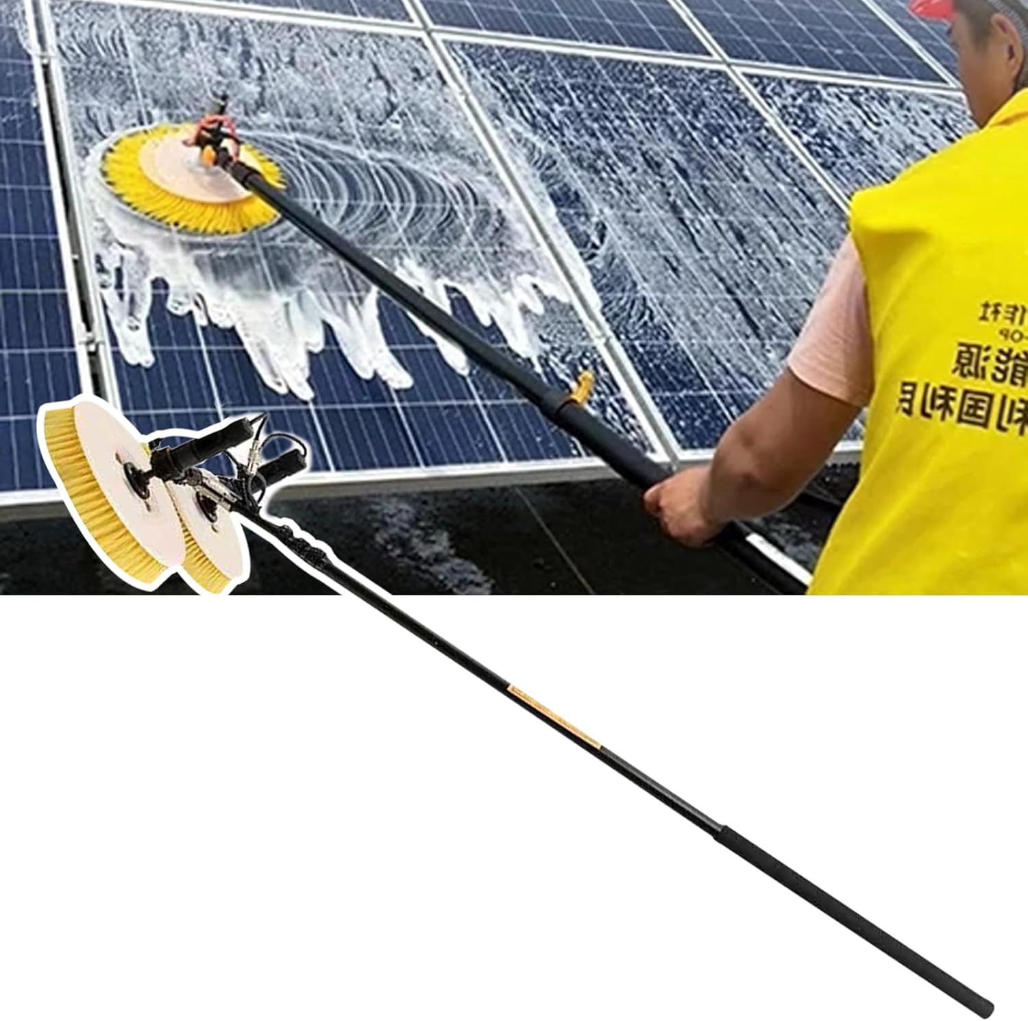 3-in-1 Fensterabzieher Mit Sprühflasche - Silikon Glasreiniger