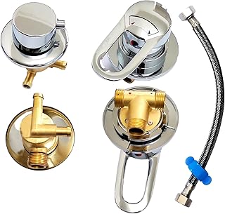 2/3/4/5-Way Split Shower Diverter Valve, Solid Brass Hot And Cold Water Mixer, Bathroom Faucet, Shower Mixing Valve For Shower Cabin Shower Screen,Two Way
