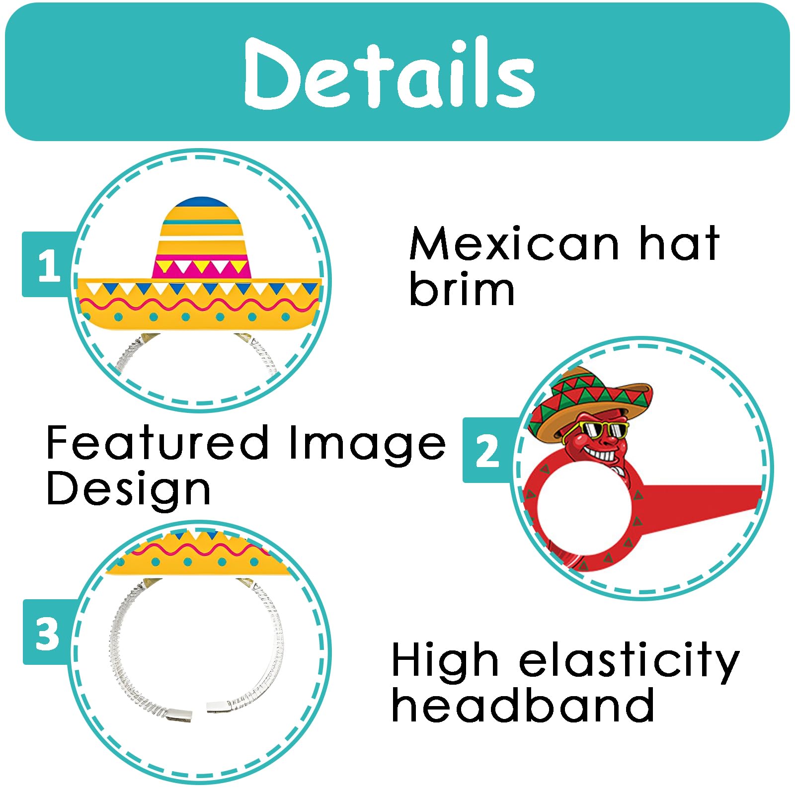 WORUIB 12Pcs Mexican Decorations, Mexican Party Decorations - Image 3
