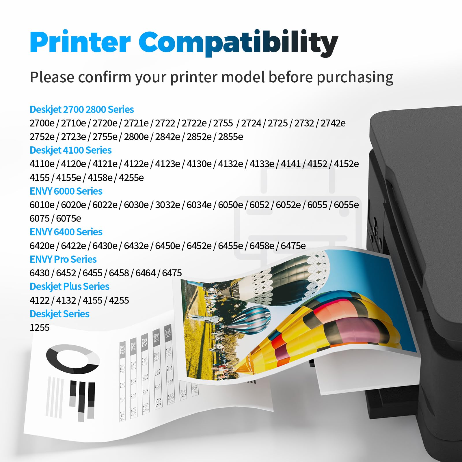 BAIINK Remanufactured Ink Cartridge Replacement for HP Ink 67 67XL Black Color Combo for 2700 2700e 2752 2755 2755e 2855e 4100 4100e 4155 4155e 4255e 6000 6055e 6055 6400 6458 6458e 6455e Printer