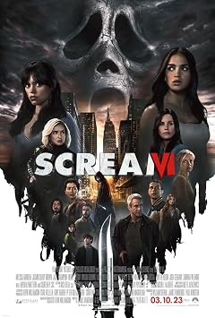 SCREAM VI MOVIE POSTER 2 Sided RARE ORIGINAL FINAL 27x40 JENNA ORTEGA MELISSA BARRREA