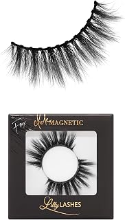 Lilly Lashes Click Magnetic Eyelashes - Miami Magnetic Faux Mink Lashes for a Natural Look - False, Wispy Magnet Eyelashes - Vegan Makeup Lash Extension - Magnetic Eyelashes Without Eyeliner