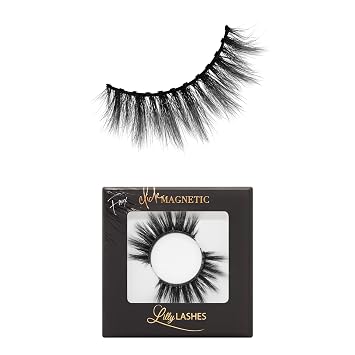 Lilly Lashes Click Magnetic Eyelashes - Miami Magnetic Faux Mink Lashes for a Natural Look - False, Wispy Magnet Eyelashes - Vegan Makeup Lash Extension - Magnetic Eyelashes Without Eyeliner