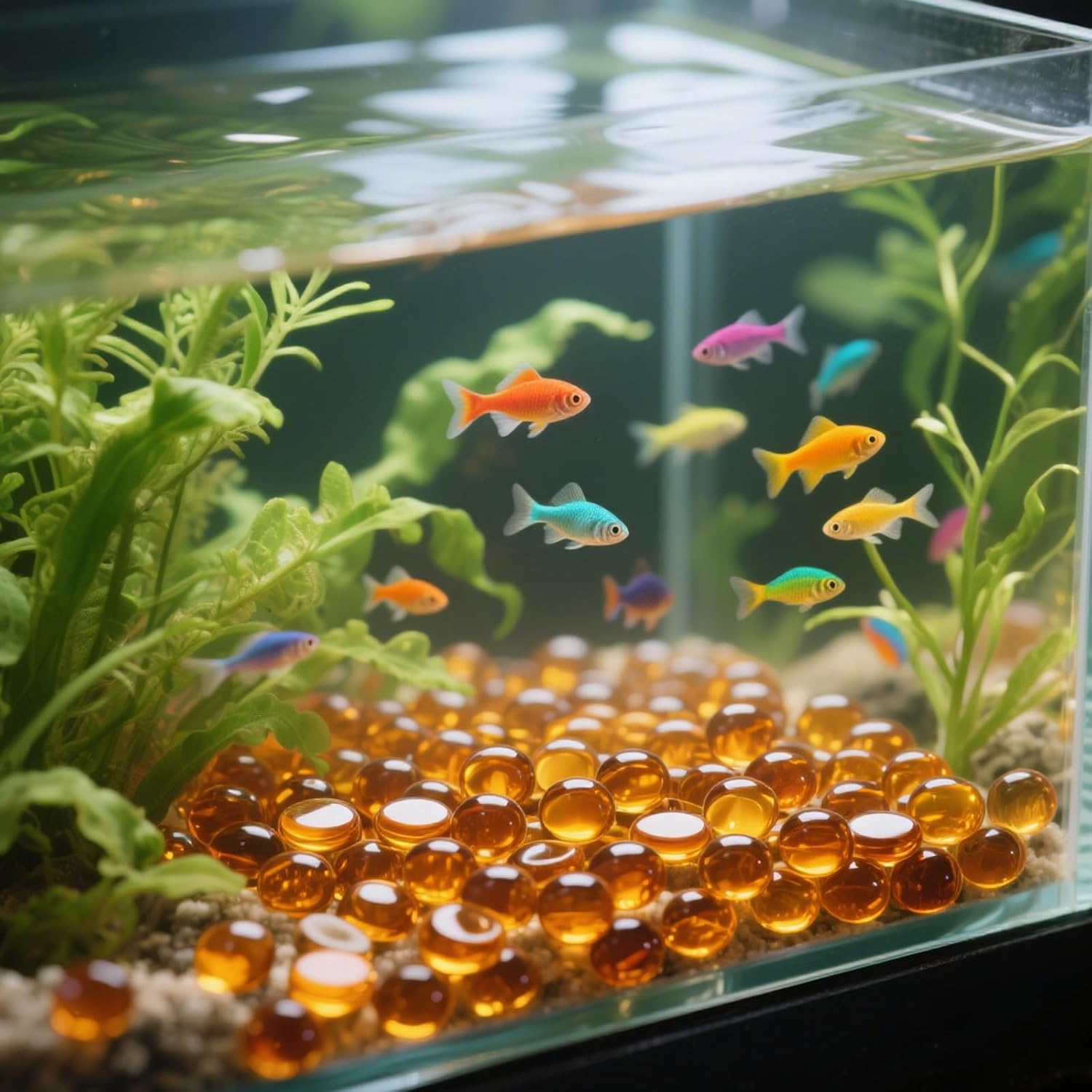 0.96 LB Amber Flat Glass Beads Marbles 0.65-0.75 Inch Smooth Stone Pebbles for Aquarium Fish Tank Rocks Vase Fillers Floral DIY Craft Gems Home Decor