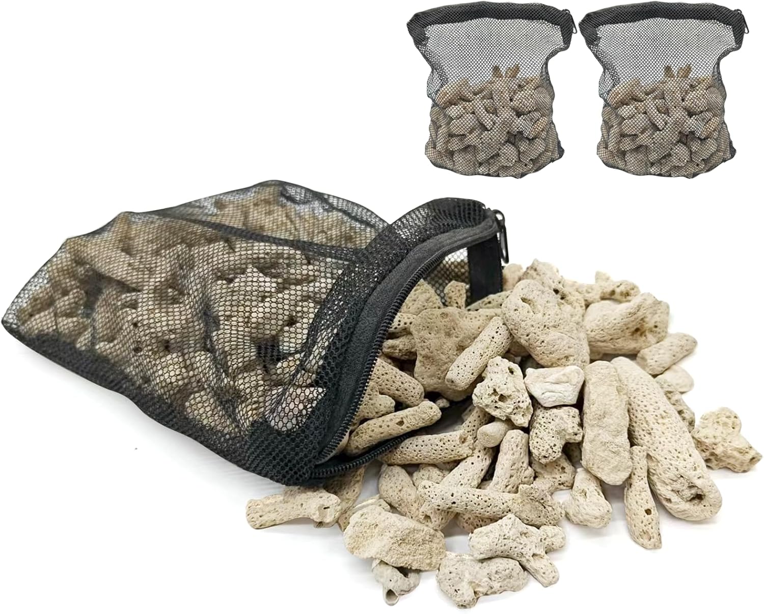 2.2lb/1000g Crushed Coral,Use for Crushed Coral for Freshwater Aquarium,Reusable Filter Material for Freshwater Aquariums.