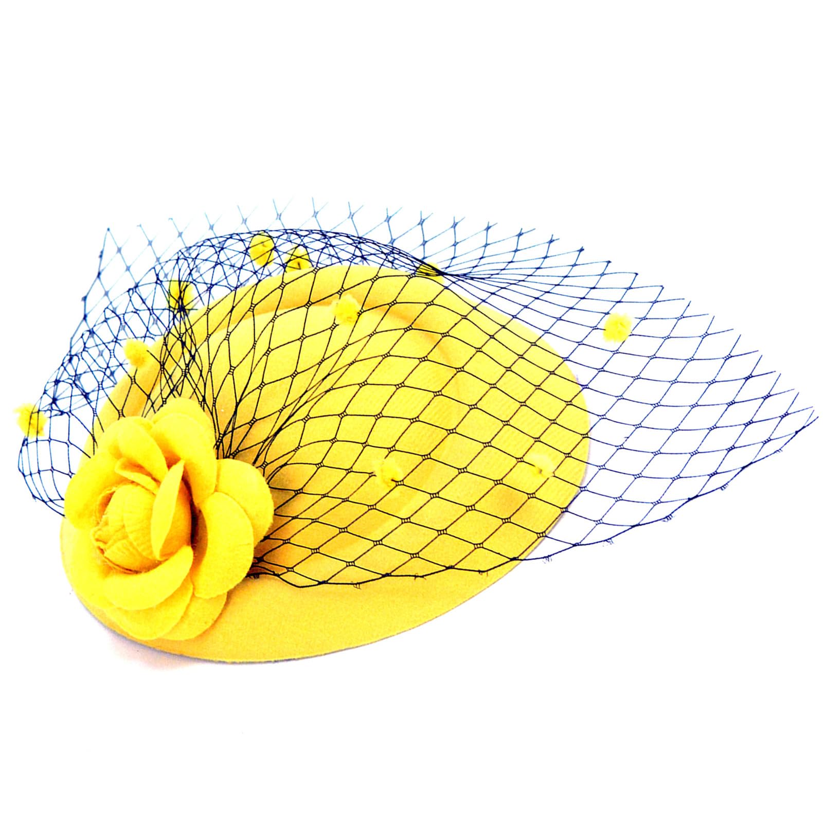 Amangul Chapeau Bibi élégant Pour Femme - Pour Cocktail, Fête, Mariage, Bleu Marine, Suitable For Head Circumference 55-60cm