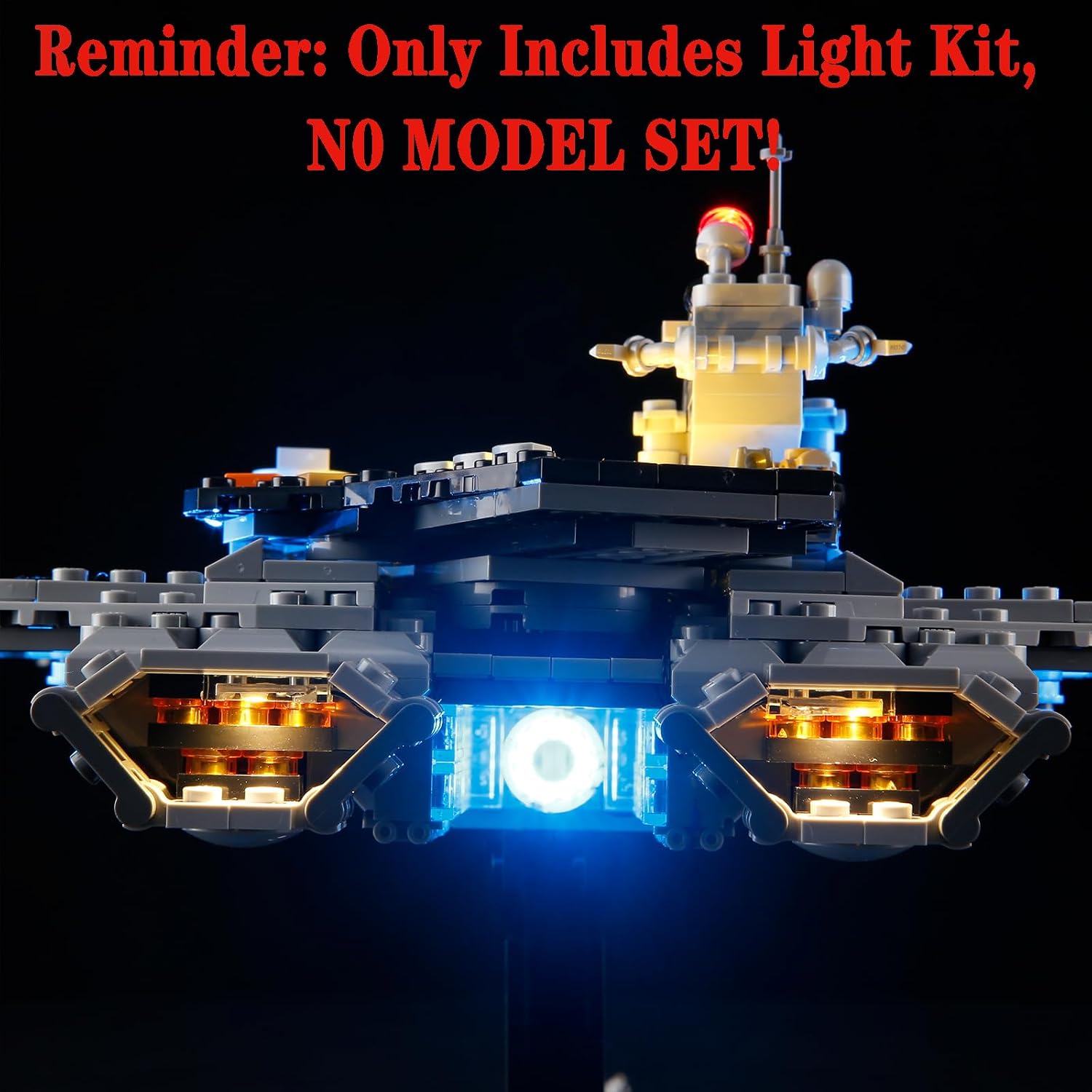 LED Light Set Compatible with Lego 76295 The Avengers Helicarrier Building Blocks Model - Model Set NOT Included