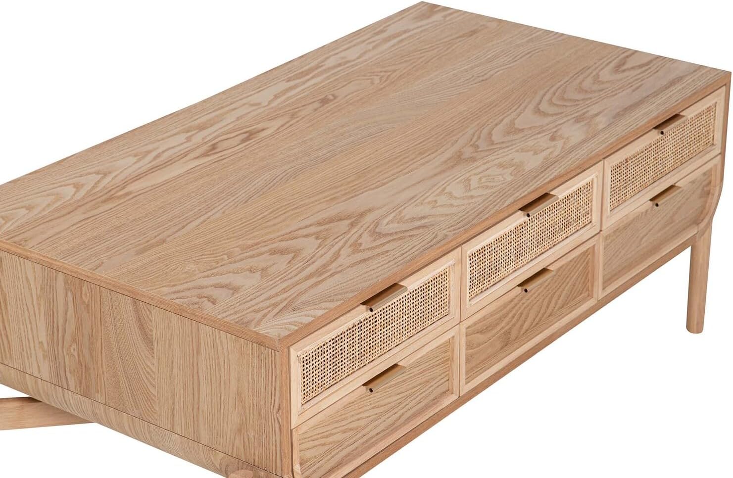 Mesa De Centro MDF Metal Blanco 110 x 56 x 45 cm