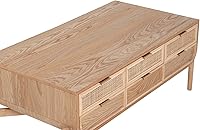 Vista 4 de Mesa De Centro MDF Metal Blanco 43.3 x 22.0 x 17.7 in