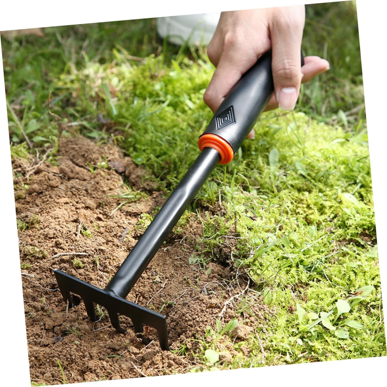 YARNOW 6pcs Garden Tool Shovel Hoeing Rake Rake Hoe Iron Tool Plastic Handle Skidproof for Home Outdoor