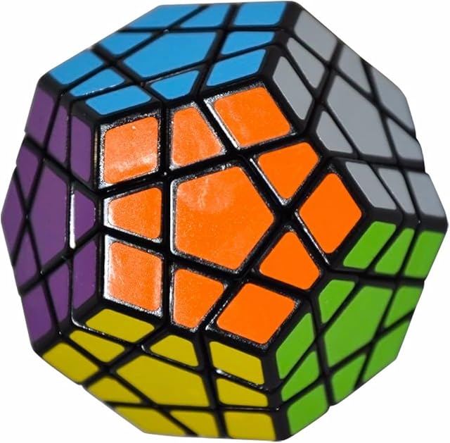 Coolzon® Megaminx Dodecahedron Puzzle Magic Cube Toy 40mm,Black