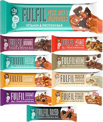 Fulfil Protein Bars - Mix Any 2 Flavours Box of 10 Bars