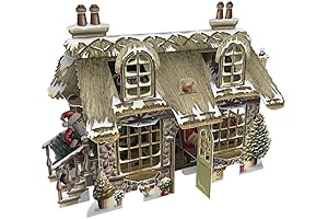 Paper D'Art 3D Pop-Up Christmas Card: Cosy Christmas Cottage