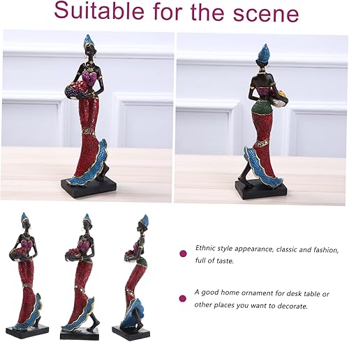 Miniatura 3 de Abaodam 1 pieza de ornamento de mujer africana, hermoso cuerpo, estatuas de arte africano, decoración de escritorio, escultura africana, decoración