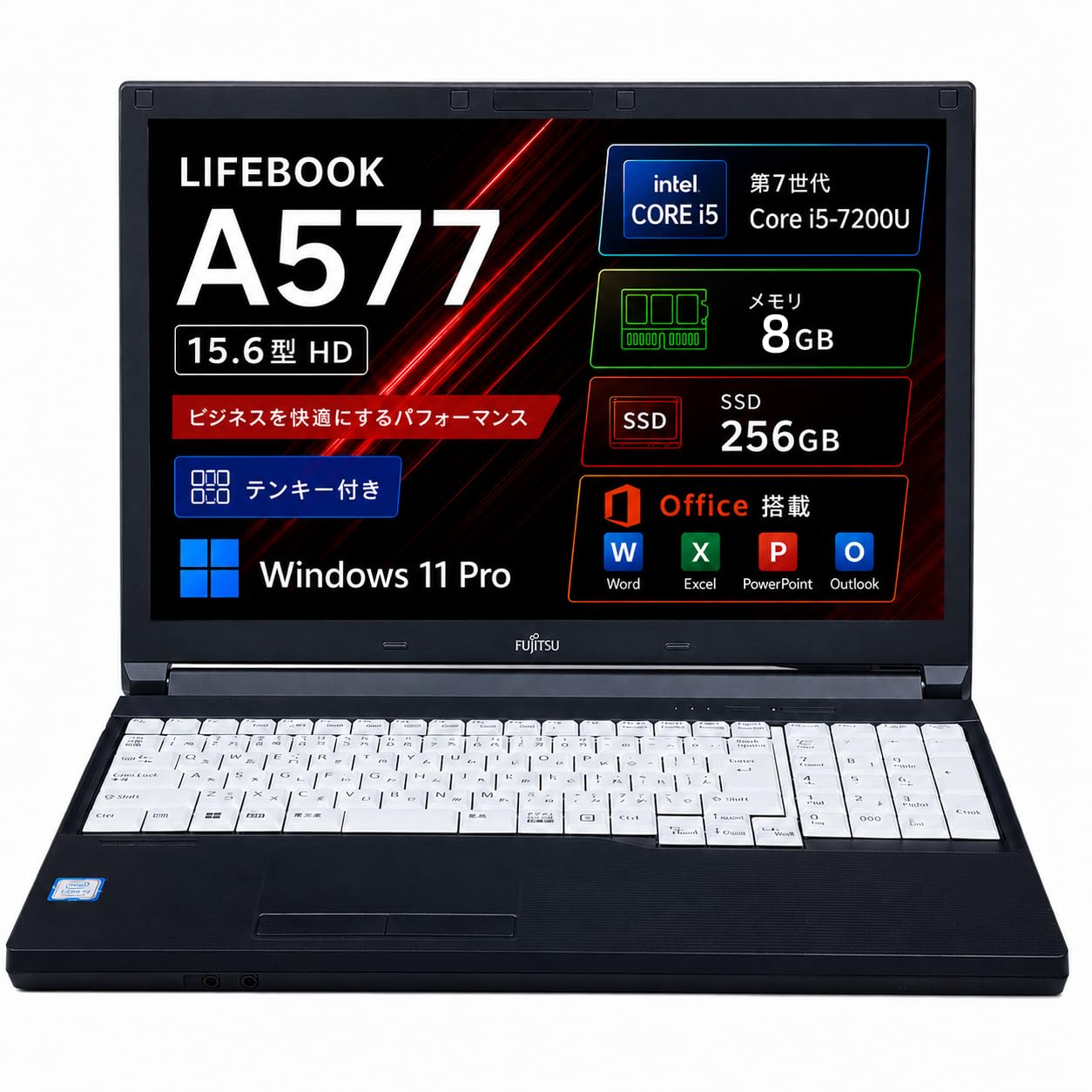 ThinkPad ノートPC Intel i5 メモリ8GB 119GB Amazon.co.jp: 【整備済み品】ノートパソコン 富士通 LIFEBOOK A577