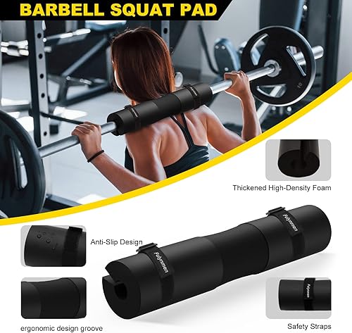 Miniatura 7 de Juego de almohadillas de barra de 289 piezas, almohadilla de empuje de cadera, almohadilla para sentadillas, accesorios de gimnasio para mujeres con