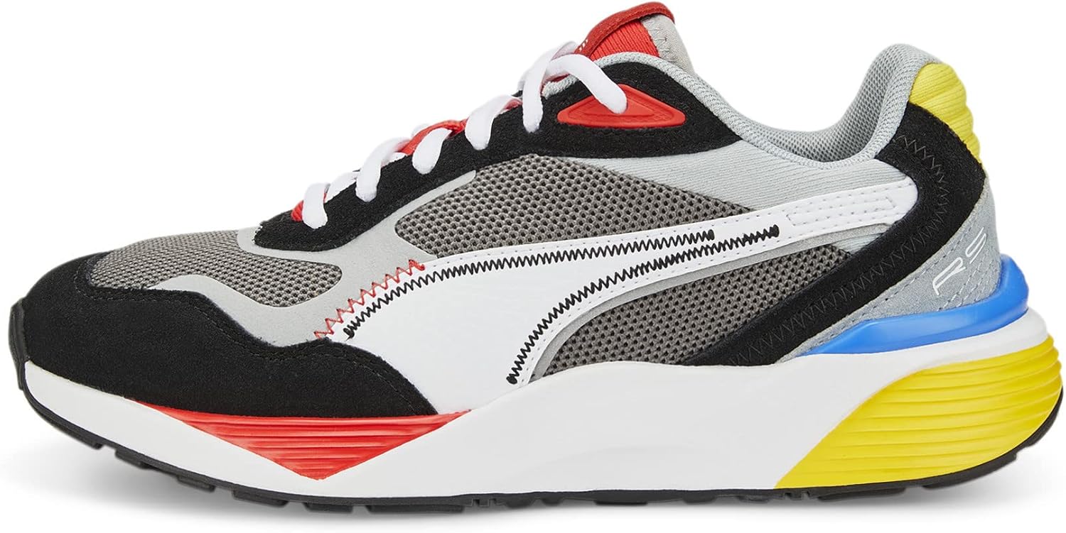 PUMA Kids Boys Rs Metric Lace Up Sneakers Shoes Casual – Grey