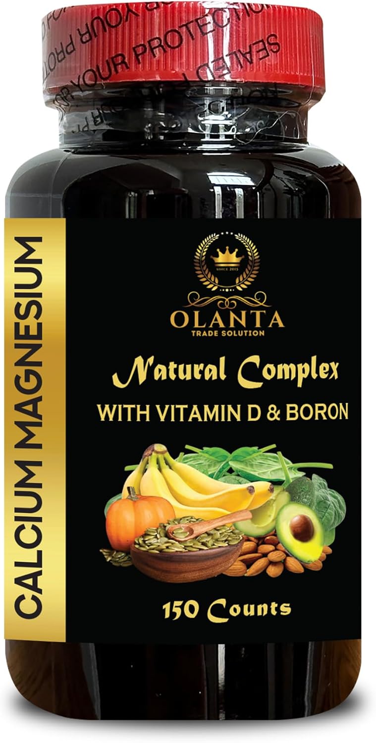 Complete Mineral & Vitamin Blend: Calcium, Magnesium, Boron & Vitamin D – for Adults, Made in USA | 1 Bottle 150 Counts