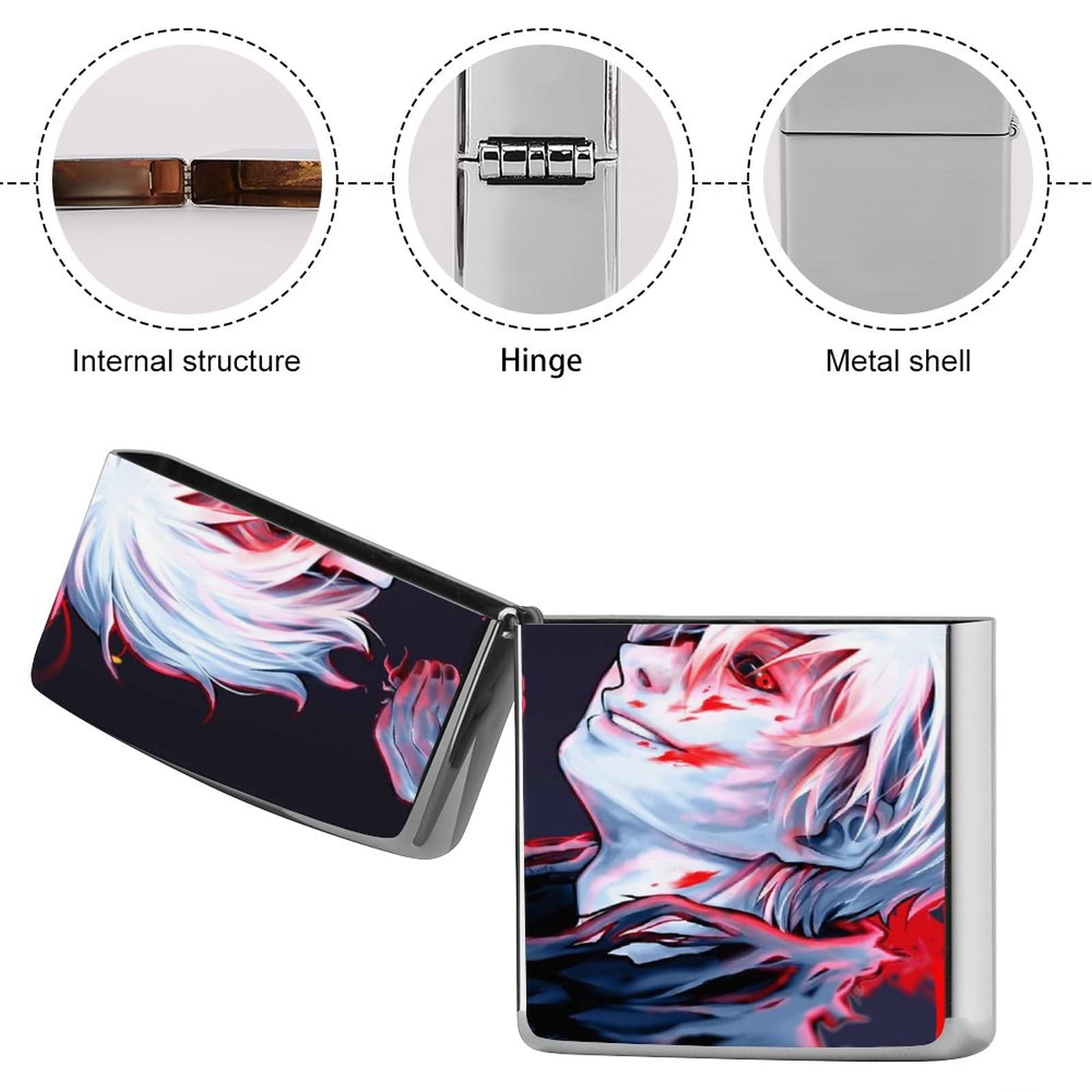 Amazon.co.jp: ジッポライターカバー トーキョーグール 金木研 ZIPPO