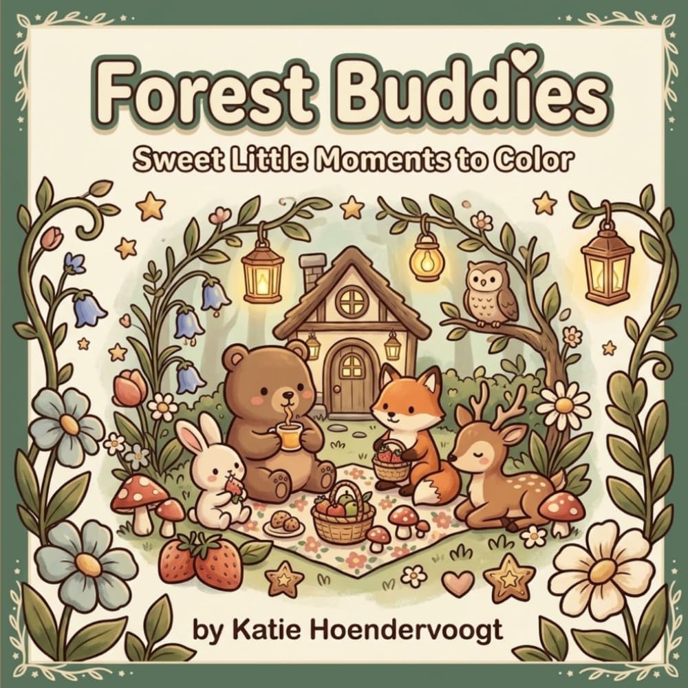 Forest Buddies: Sweet Little Moments to Color (Little Lantern Studio Series)