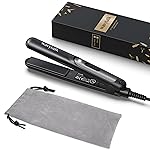 Wavytalk Mini Flat Iron 0.7 Inch Ceramic Mini Hair Straightener, Small Flat Irons for Short Hair, Curls Bangs, Dual Voltage for Travel