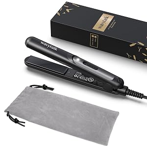 Wavytalk Mini Flat Iron 0 7 Inch Ceramic Mini Hair Straightener Small Flat Irons for Short Hair Curls