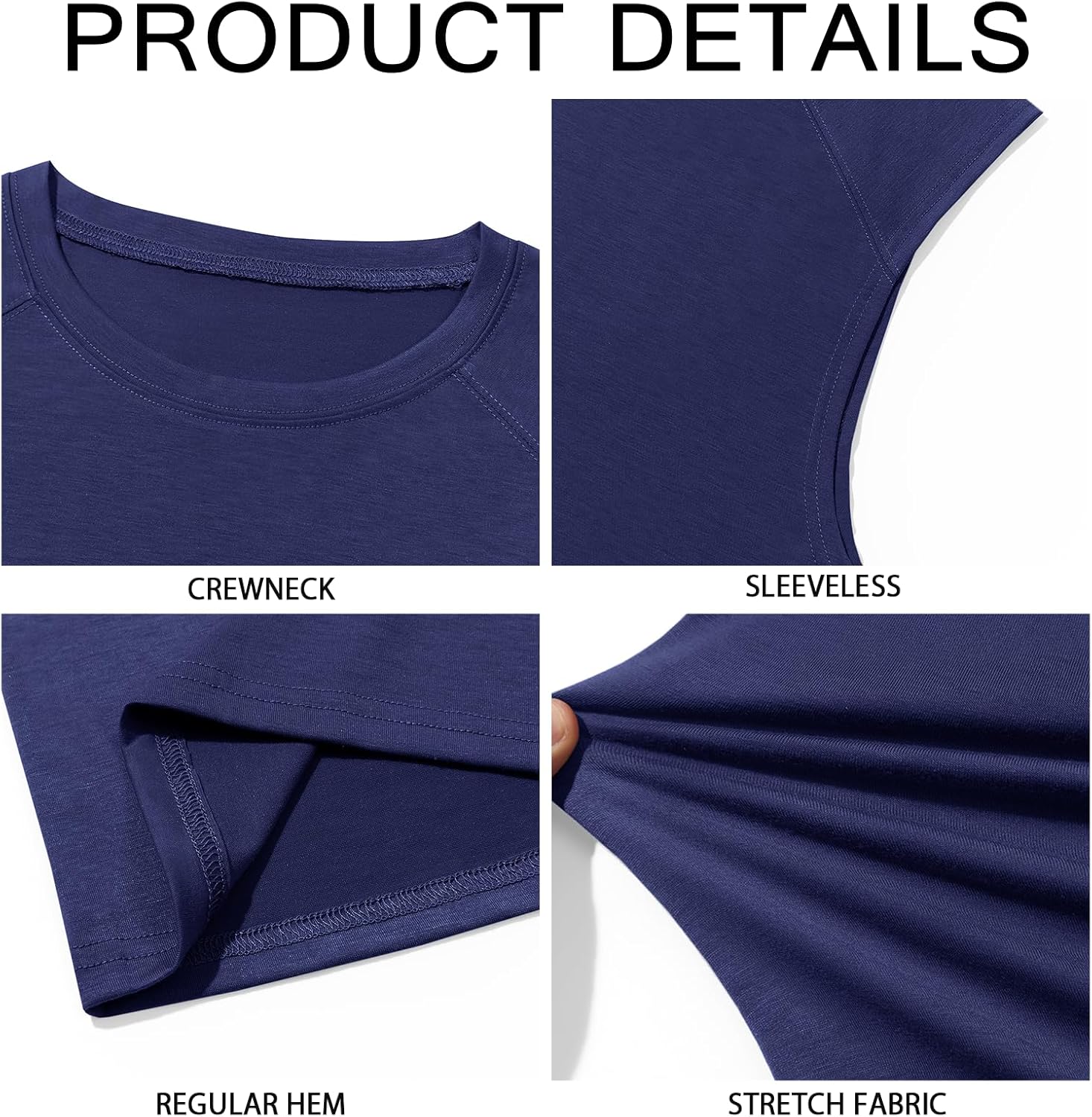 Runcati Mens Sleeveless Tank Tops Workout Cut Off Shirt Athletic Muscle Gym T Shirts - Image 5