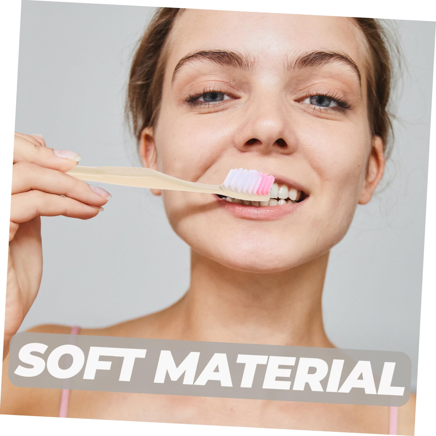 TOYANDONA Set 100 Pezzi Spazzolino da Denti Usa e Getta con Dentifricio Manuale Confezionato Singolarmente Portatile per Viaggio Campeggio e Igiene Orale Quotidiana