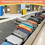 New Upgrade Luggage Wheel Covers 8 Pieces Carry On Luggage Wheel Protectors 8 Pieces to Prevent Wear and Tear Reduce Noise for Suitcases with Wheels (Black)