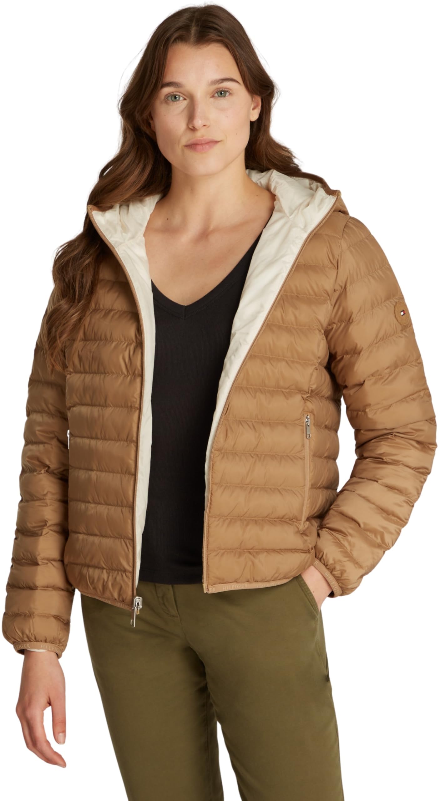 Tommy Hilfiger Veste Matelassée Femme Padded Réversible Légère - 5