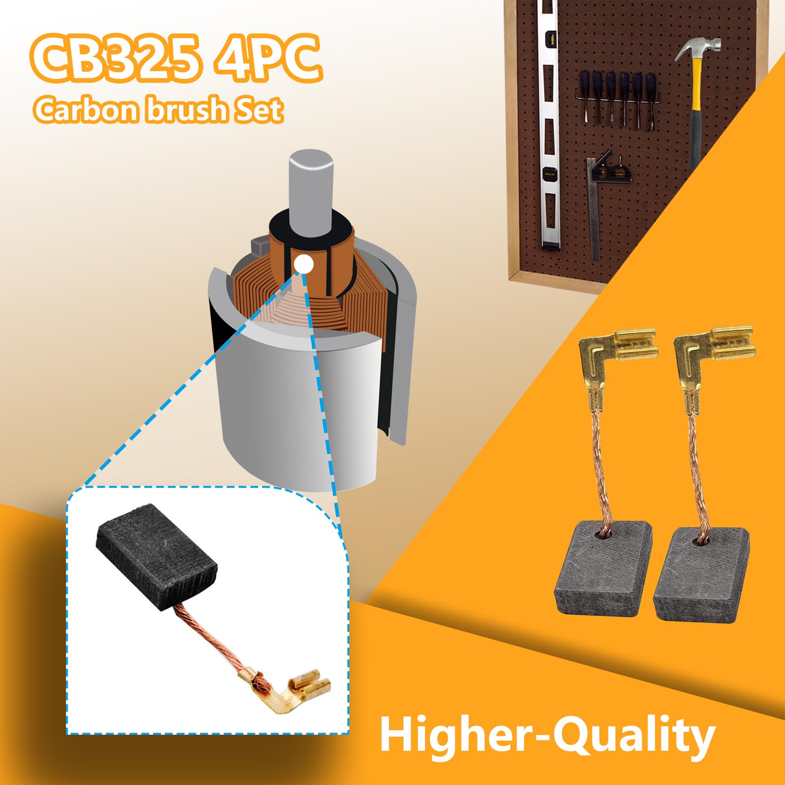 Amazon | CB325 194074-2 カーボンブラシ 4パック マキタ