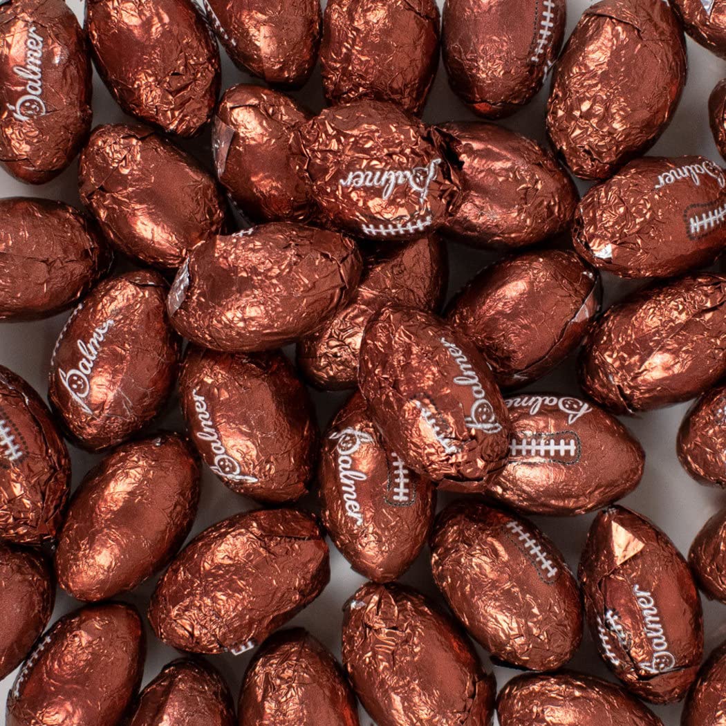 Milk Chocolate Flavored Footballs Brown 2lb bag