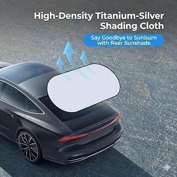 Car Rear Window Sunshade for BYD Seal 05 2026 2025, UV Protection Sun Blind Blackout with Suction Cups Foldable Heat Shield Auto Accessories