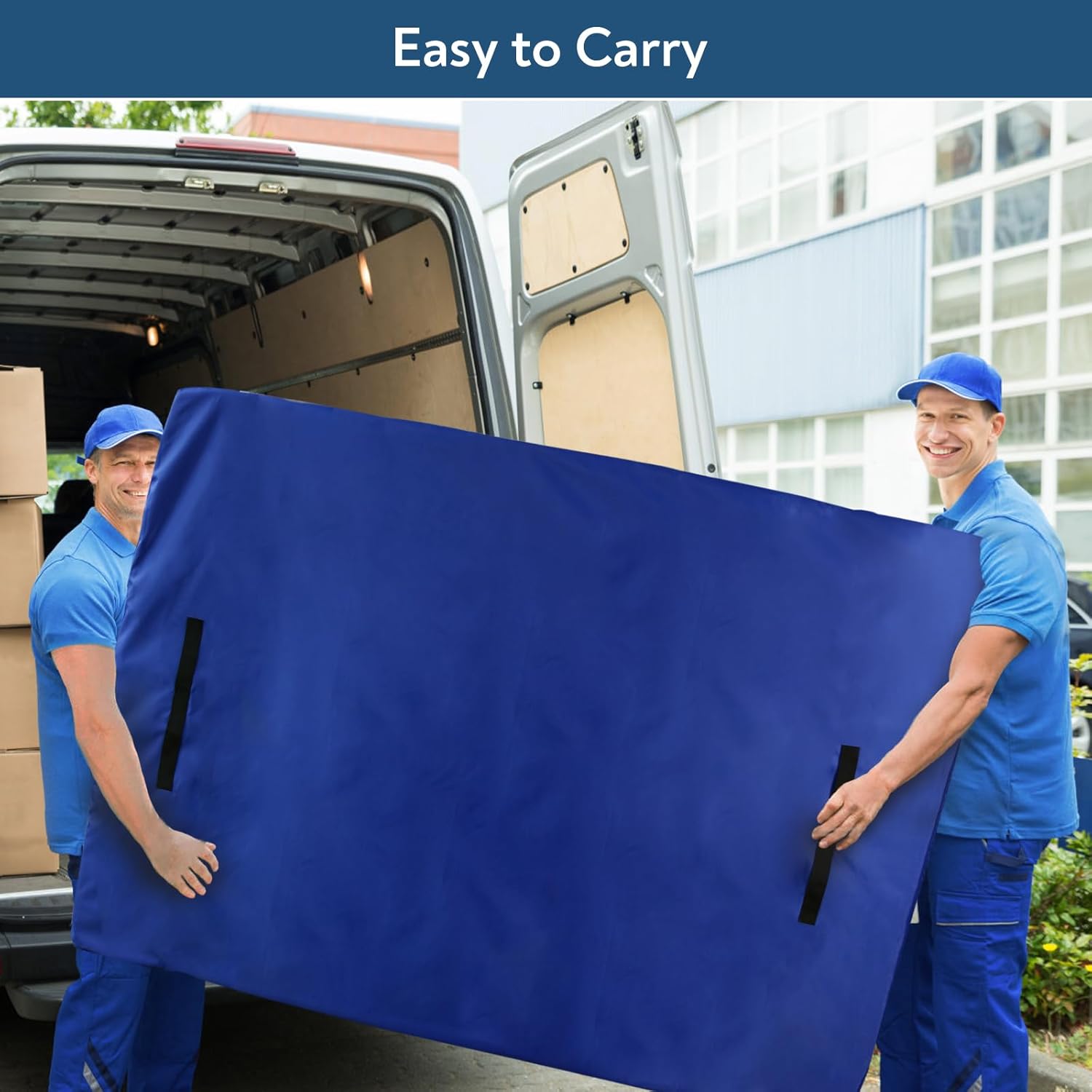 Twin Mattress Bag for Moving and Storage, Waterproof Protective Mattress Cover with Double Zippers, Adjustable Straps & Handles, Reusable Mattress Bag - Image 4