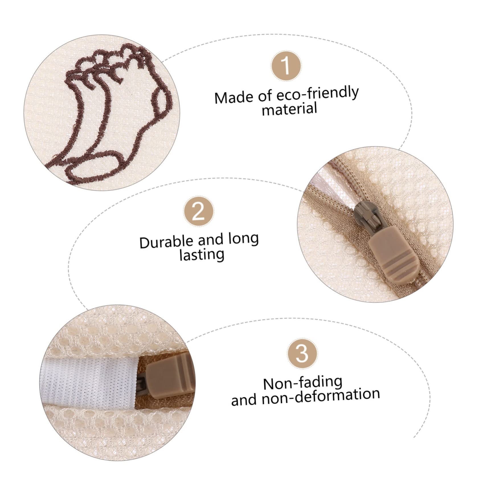 3er-set Wäschesäcke Aus Netzstoff Wäschesäcke Für Socken Bhs Wäschesäcke Für Empfindliche Gegenstände 5 Stück * 3