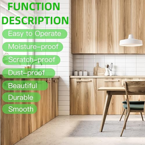 Miniatura 6 de YANYE Bandas de borde de abedul, rollo de 78 pulgadas x 250 pies de chapa de madera, bandas de borde de abedul Preglued, bandas de cinta para