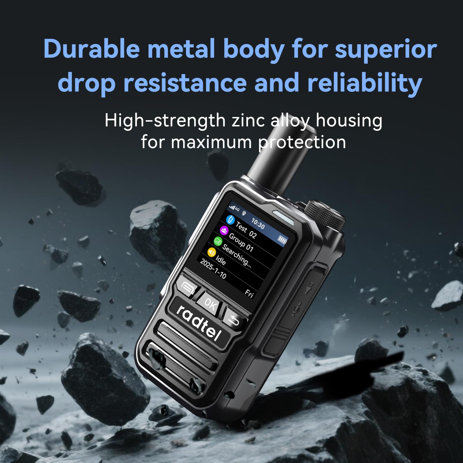 Radio Radtel P8 PoC (Push-to-Talk su cellulare), walkie talkie a portata illimitata per tutto il paese, radio bidirezionali, radio amatoriale GXIN (confezione da 2 con 2 SIM)