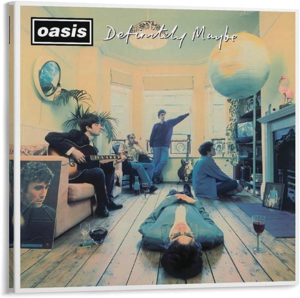 オアシス間違いなく多分デビューアルバムバンド朝ポスター 絵画 ポスター 印刷 ウォールアート リビング ダイニングルーム ベッドルー