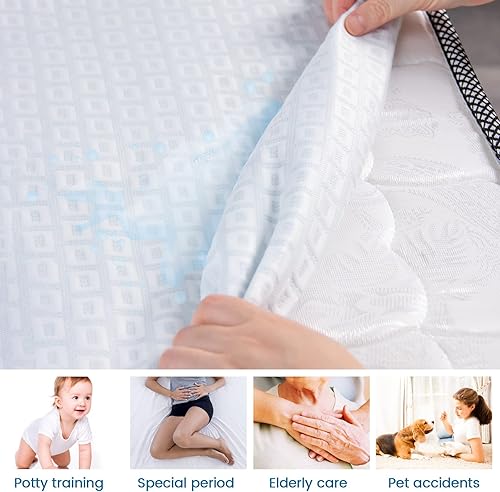 Miniatura 3 de HOdo Home Protector de colchón impermeable de nailon refrescante tamaño King tela de aire 3D transpirable y suave funda de colchón de alta calidad